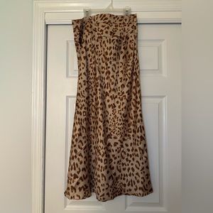 Free People normani bias cut midi skirt